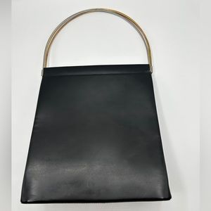 Authentic vintage Cartier Trinity Handbag Black Leather